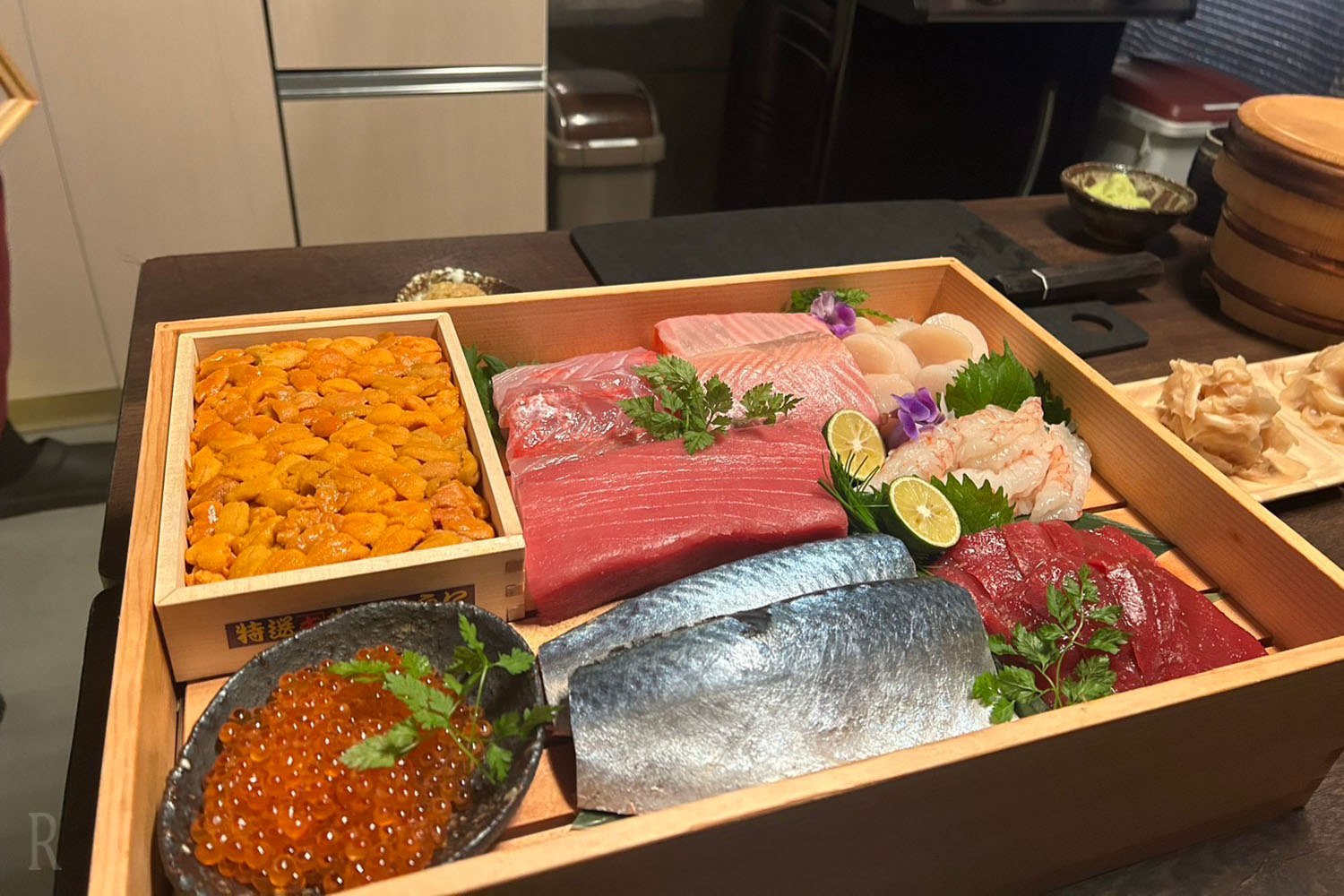 出張シェフによる料理に使われる食材